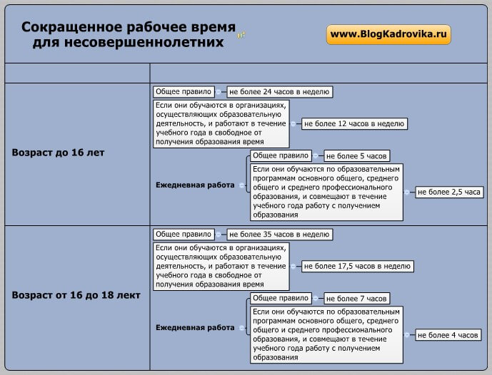 Правовой статус несовершеннолетнего работника в трудовом праве план